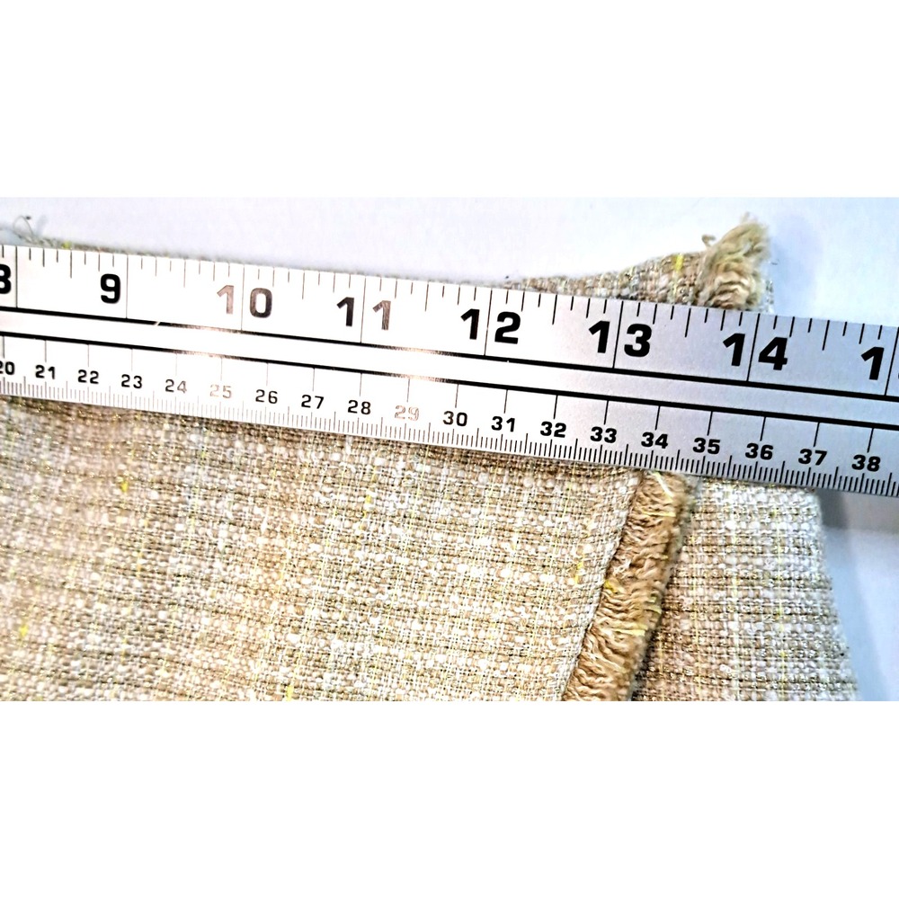 Lovers & Friends Mini Skort Womens M Fringe Skirt Shorts Tweed Beige Lined 13" L - Picture 8 of 9